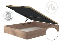 CANAPÉ DE 160 X 200. 25 MM. BLANCO. APERTURA FRONTAL