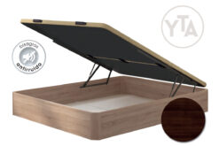 CANAPÉ DE 160 X 200. 25 MM. WENGUE. APERTURA FRONTAL