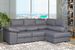 SOFÁ-CHAISSELONG-RINCONERA MOD. PALOMA DE 270 CMS. DERECHA. CON 2 POUFF. COLOR A ELEGIR