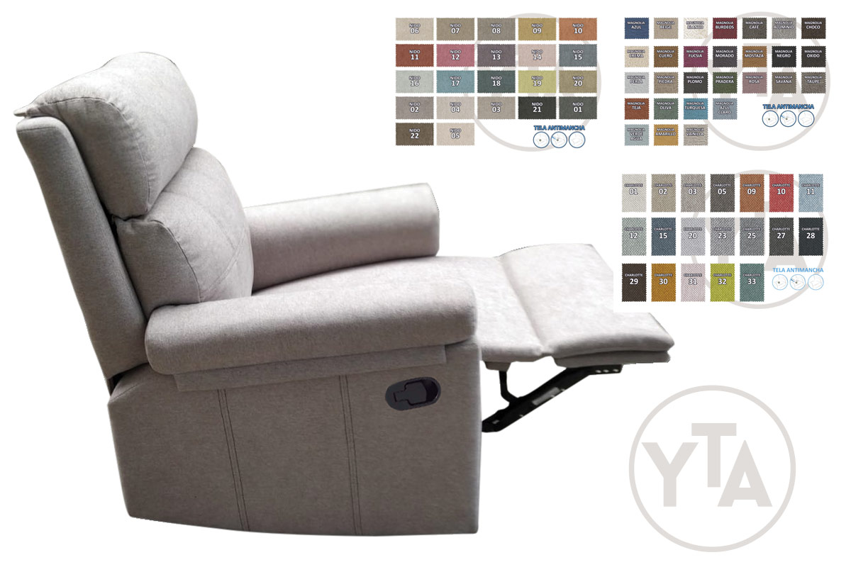 SILLÓN RELAX NEMESIS APERTURA DE PALANCA. COLOR A ELEGIR. - Imagen 5