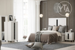 DORMITORIO MOD. VIENA 15 NIEVE-NEGRO