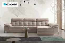 SOFÁ – CHAISSELONG – RINCONERA MOD. BOSTON. MEDIDAS A ELEGIR. TAPIZADO EN TEJIDO ECOPLEN