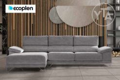 SOFÁ – CHAISSELONG – RINCONERA MOD. KENT. MEDIDAS A ELEGIR. TAPIZADO EN TEJIDO ECOPLEN