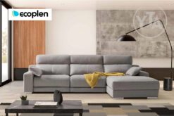 SOFÁ – CHAISSELONG – RINCONERA MOD. PRAGA. MEDIDAS A ELEGIR. TAPIZADO EN TEJIDO ECOPLEN