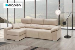 SOFÁ – CHAISSELONG – RINCONERA MOD. SIGMA. MEDIDAS A ELEGIR. TAPIZADO EN TEJIDO ECOPLEN